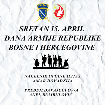 Čestitka povodom dana Armije Repubike Bosne i Hercegovine